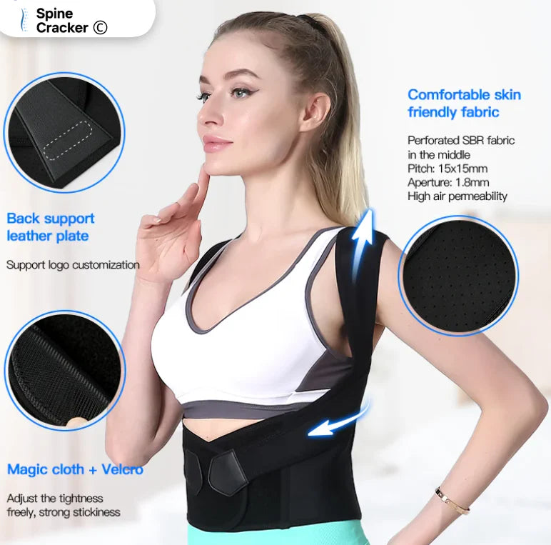 Adjustable Back Posture Corrector/ Slouching Relieve Pain Belt Women Men